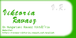 viktoria ravasz business card